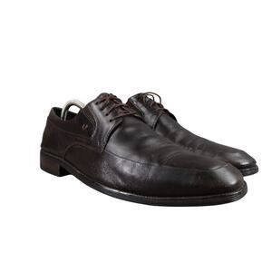 Bruno Magli Shoes Mens 9.5 Oxfords Derby Classic Leather Brown Dress Formal City